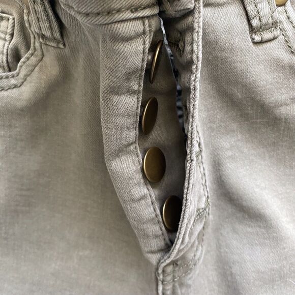 Easel Jeans Denim Distressed Gray Skinny Button Fly Woman's Size S - Picture 5 of 8